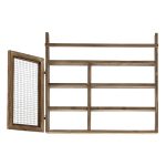 Njësia e raftit të murit për kuzhinën Valka  në ngjyrë arrë 70x11x60cm - Image 3