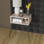 Nightstand Naida  gri-beige-black 45x30x59cm - Image 3