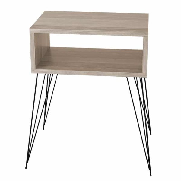 Nightstand Naida  gri-beige-black 45x30x59cm