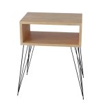 Nightstand Naida  natyrore-e zezë 45x30x59cm