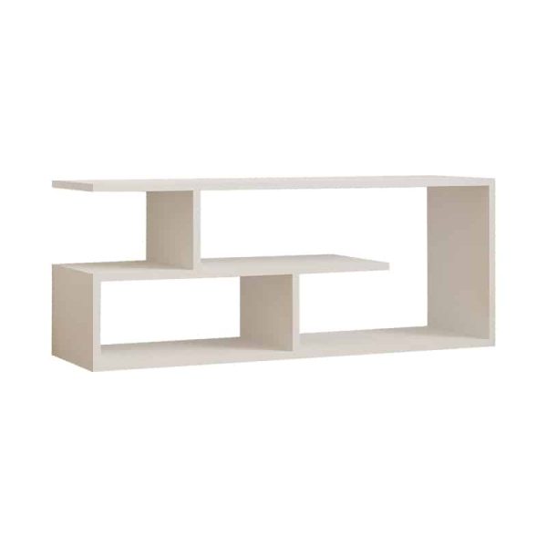 TV Stand Waldo  melamine e bardhë 100x29.5x40cm