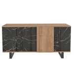 Buffet Amanda  arra-e zezë 160x40x78.5cm - Image 3