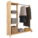 Mobilje koridori Renesme, ngjyrë arrë e lehtë 106x35x128cm