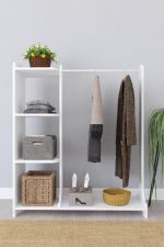 Mobilje hyrje Renesme bardhë 106x35x128cm - Image 3