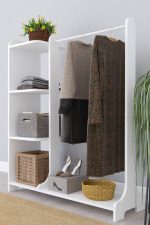 Mobilje hyrje Renesme bardhë 106x35x128cm - Image 4