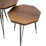 Tavolinat anësore të vendosura 3pcs Matias  arrë-e zezë - Image 2