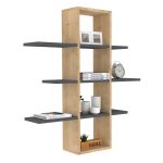 Raft muri Akira sonoma-anthracite 96x19.5x101cm - Image 2