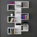 Raft mur Hart bardhë 75x21.5x161.5cm - Image 2