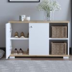 Mobilje hyrëse Deril  white-sonoma 90x33x52.5cm - Image 3