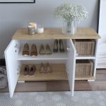 Mobilje hyrëse Deril  white-sonoma 90x33x52.5cm - Image 5