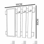 Hanger Peggy  e bardhë 90x80cm - Image 5