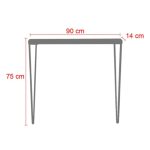 Tetty  console black-black 90x14x75cm - Image 2