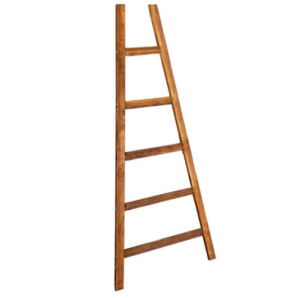 Peshqir shkallë-shkallë Caen I druri në ngjyrë natyrore-të zezë