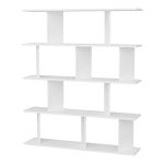 Bookcase Ratu  bardhë 120x24.6x141cm