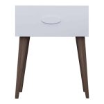 Nighstand Laber  melamine e bardhë 45x30x57.5cm - Image 3