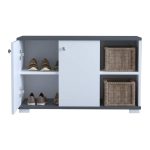 Mobilje hyrëse Deril  melamine gri e errët 90x33x52.5cm - Image 3