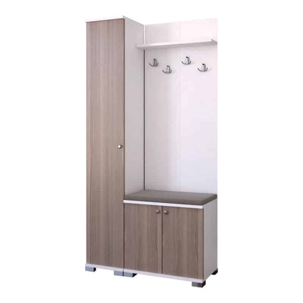 Mobilje hyrje-hanger Wardo  arra melamine 90x33x177cm