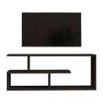 TV Stand Waldo  melamine gri e zezë-errët 100x29.5x40cm - Image 3