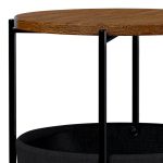 Tavolinë anësore Casper, ngjyrë arre-e zezë D45x60cm - Image 2