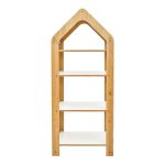 Raft Montessori Zoilen II MDF natyral i bardhë-rozë 50x30x120cm - Image 2