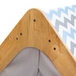 Shtëpi lojrash e fëmijëve Montessori Hosnele natyrale-e bardhë-blu MDF 95x90x114cm - Image 4