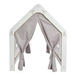 Shtëpi lojërash e fëmijëve Montessori Hosnele MDF i bardhë-rozë 95x90x114cm - Image 2