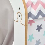 Shtëpi lojërash e fëmijëve Montessori Hosnele MDF i bardhë-rozë 95x90x114cm - Image 4