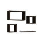 Raft muri Babine  melamine në hije antracit 84x15x44cm