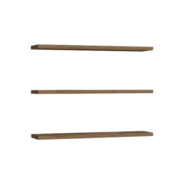 Raft muri Edna melamine në hije arre 60x14.5x1.8cm