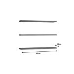Raft muri Edna set 3 copë melamine në hije antracit 60x14.5x1.8cm - Image 2