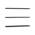 Raft muri Edna set 3 copë melamine në hije antracit 60x14.5x1.8cm