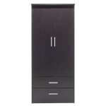 Gardërobë Olympus  me 2 dyer dhe sirtarë në ngjyrë të njomë 81x57x183 - Image 6