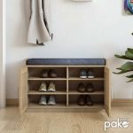 Stol i kabinetit të këpucëve Pakoworld 9 çifte sonoma 94x34.5x60cm - Image 3