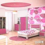 Gjoksi për fëmijë i 4 sirtarëve Looney  me ngjyrë kastilo-rozë 80x40x95 - Image 2