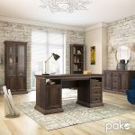 Tavolinë komerciale Mozart, në ngjyrë arre 160x60x78cm - Image 2