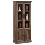 Bookcase Mozart  me arrë qelqi 78.5x38x188cm