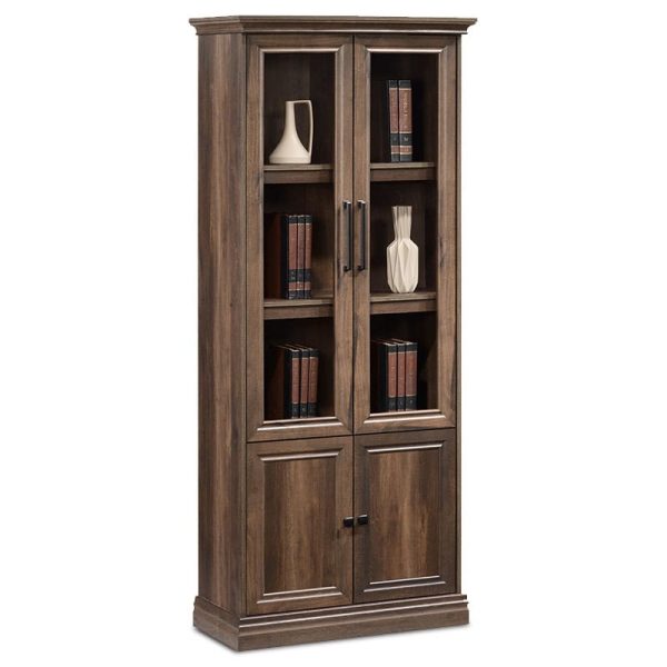 Bookcase Mozart  me arrë qelqi 78.5x38x188cm