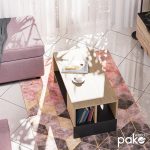 Tavolina e kafesë Naya  natural-anthracite 93x46x43cm - Image 2