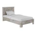 Bed Olympus  në antik ngjyra anthracite 100x200 cm