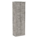 Kabineti i këpucëve Sante  21 çifte antracite antike të errëta 60x37x183cm