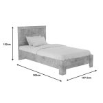 Set studentor Olympus, dhomë gjumi, set prej 3 copë në nuancë antracit antike - Image 5