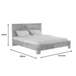 Set studentor Olympus, dhomë gjumi set prej 4 copë, në nuancë antracite antike - Image 5