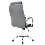 Karrige zyre Shark, me PU të zezë-gri - Image 2