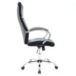 Karrige zyre Shark, me PU të zezë-gri - Image 3