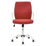 Karrige zyre Memory, metal me PU pllakë-ngjyrë e bardhë - Image 4