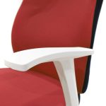 Karrige zyre Memory, metal me PU pllakë-ngjyrë e bardhë - Image 6