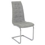 Karrige Darrell  antik gkey pu-metal krom 42x49x106cm