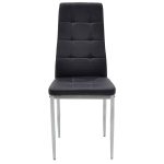 Karrige Cube  PU këmbë të zezë-krom - Image 3