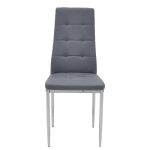 Karrige Cube  PU këmbë gri-krom - Image 3