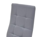 Karrige Cube  PU këmbë gri-krom - Image 5